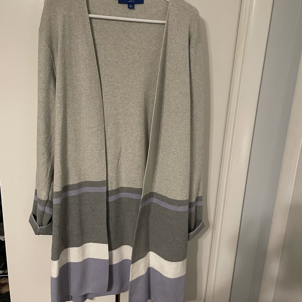 XL Apt 9 Duster Cardigan Colorblock